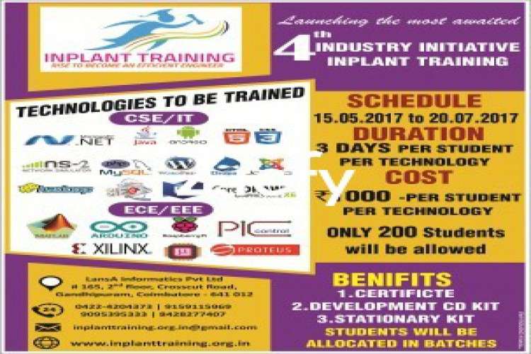 4th Industry Initiative Inplant Training 2112824