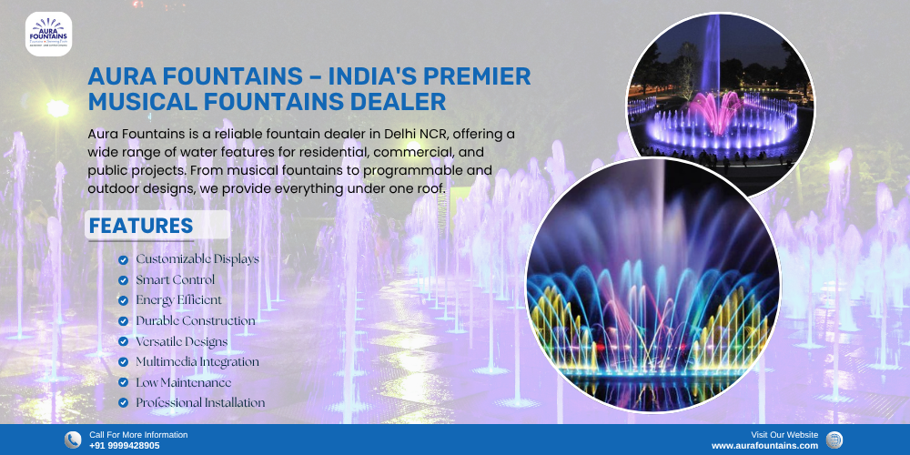 Aura Fountains India Premier Musical Fountains Dealer 17592475775