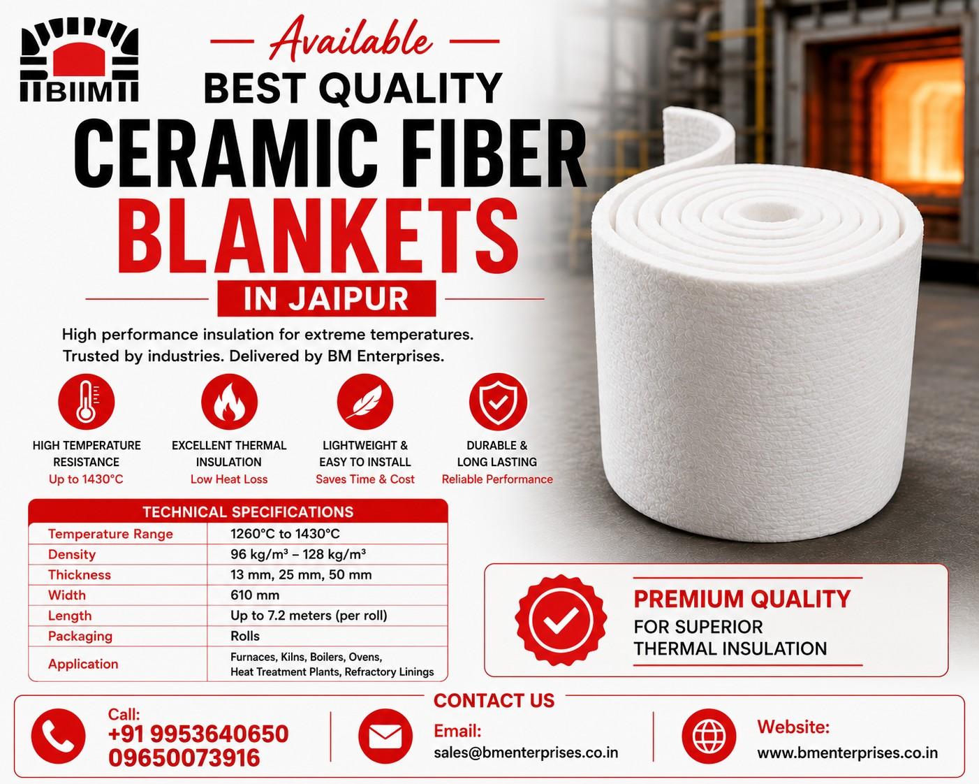 Available Best Quality Ceramic Fiber Blankets In Jaipur 17813410994