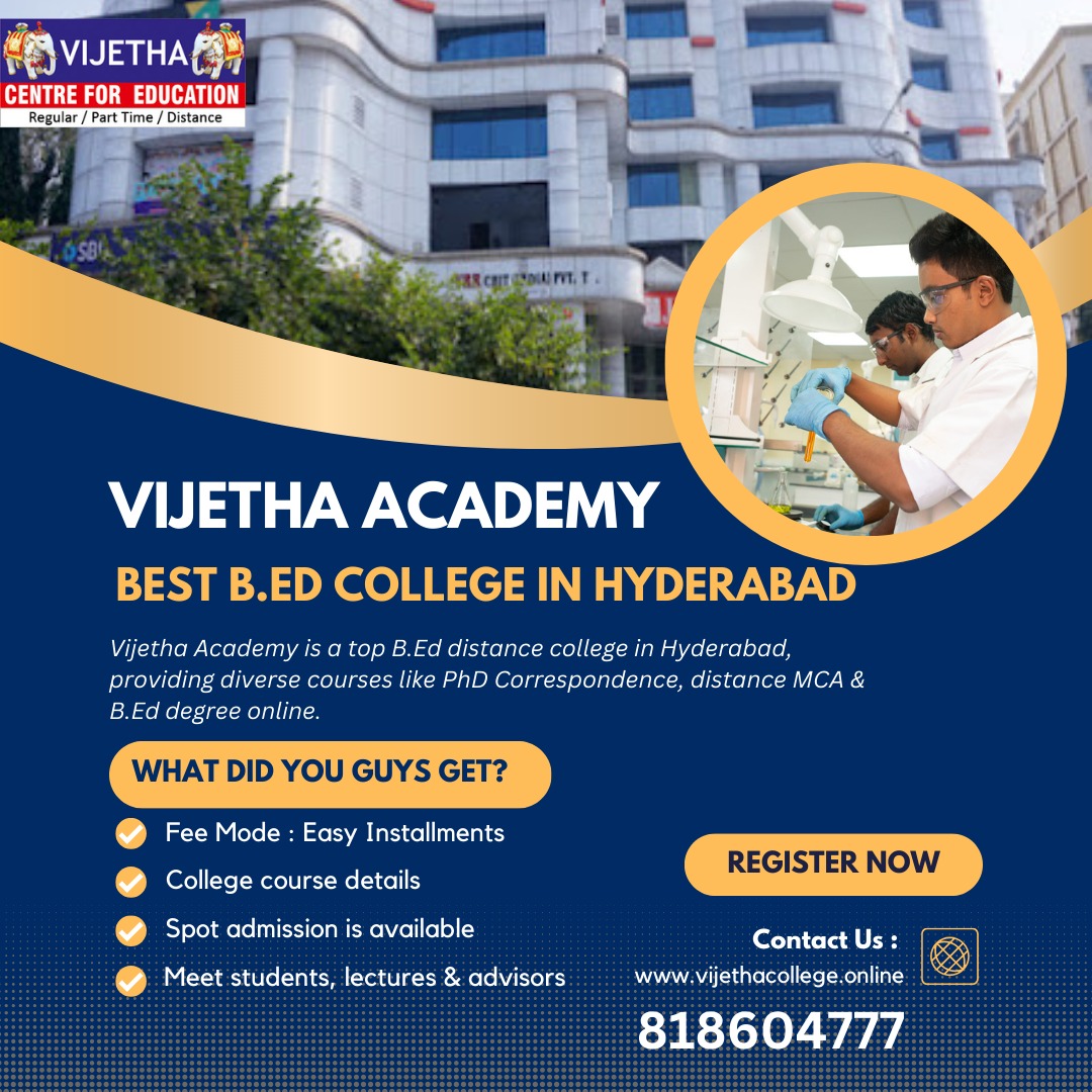 Best Bed College In Hyderabad Vijetha College 17056384645
