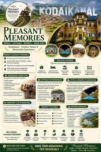 Best Budget Hotels In Kodaikanal For Families Pleasant Memories 17866864279