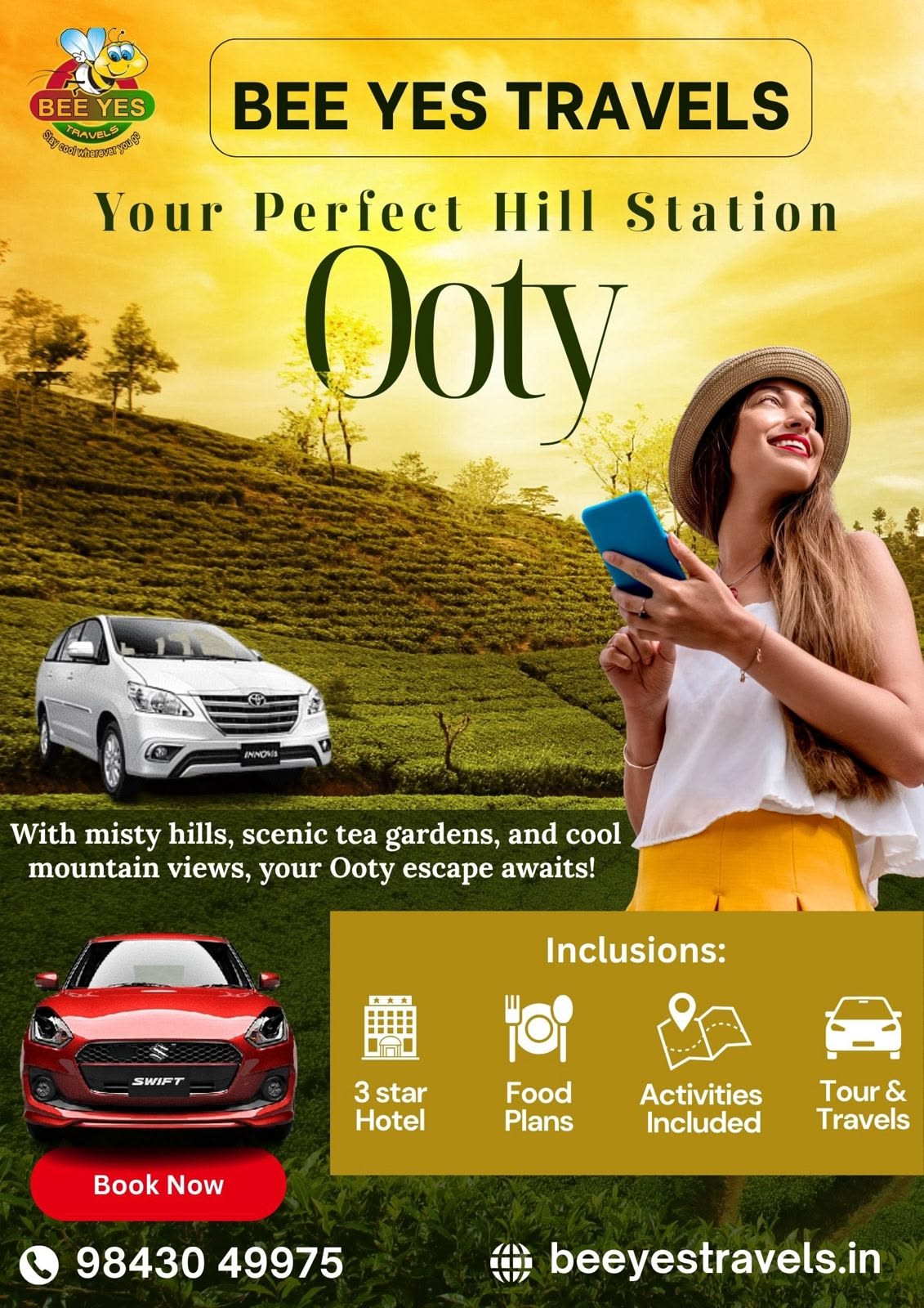 Best Coimbatore Taxi Service Bee Yes Travels 17813507893