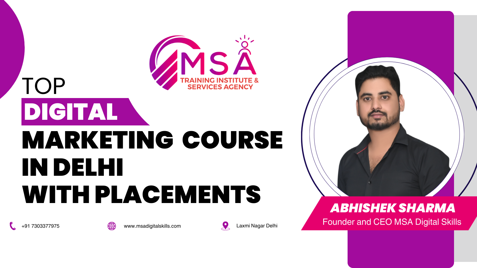 Best Digital Marketing Institute In East Delhi Msa Digital Skills 17135196073