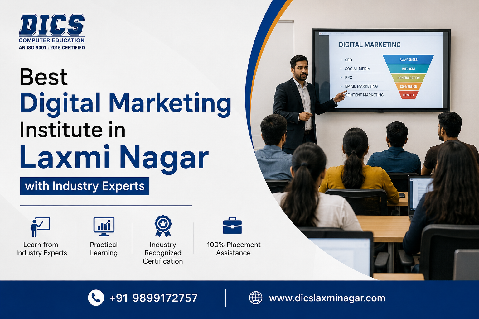 Best Digital Marketing Institute In Laxmi Nagar With Industry Experts 17828996628