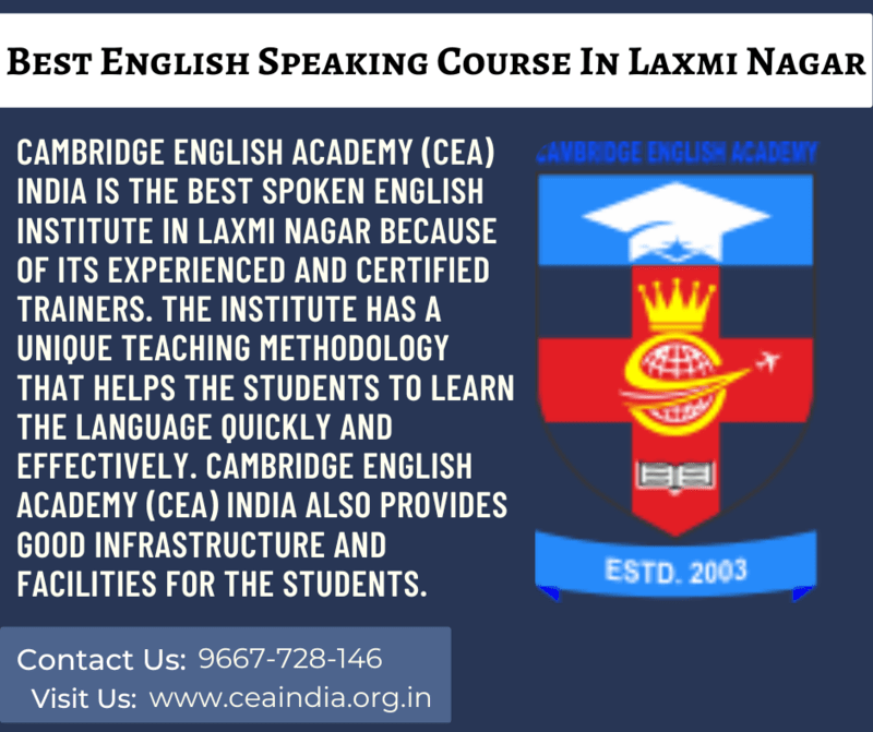 Best English Speaking Institute In Laxmi Nagar 167594105910