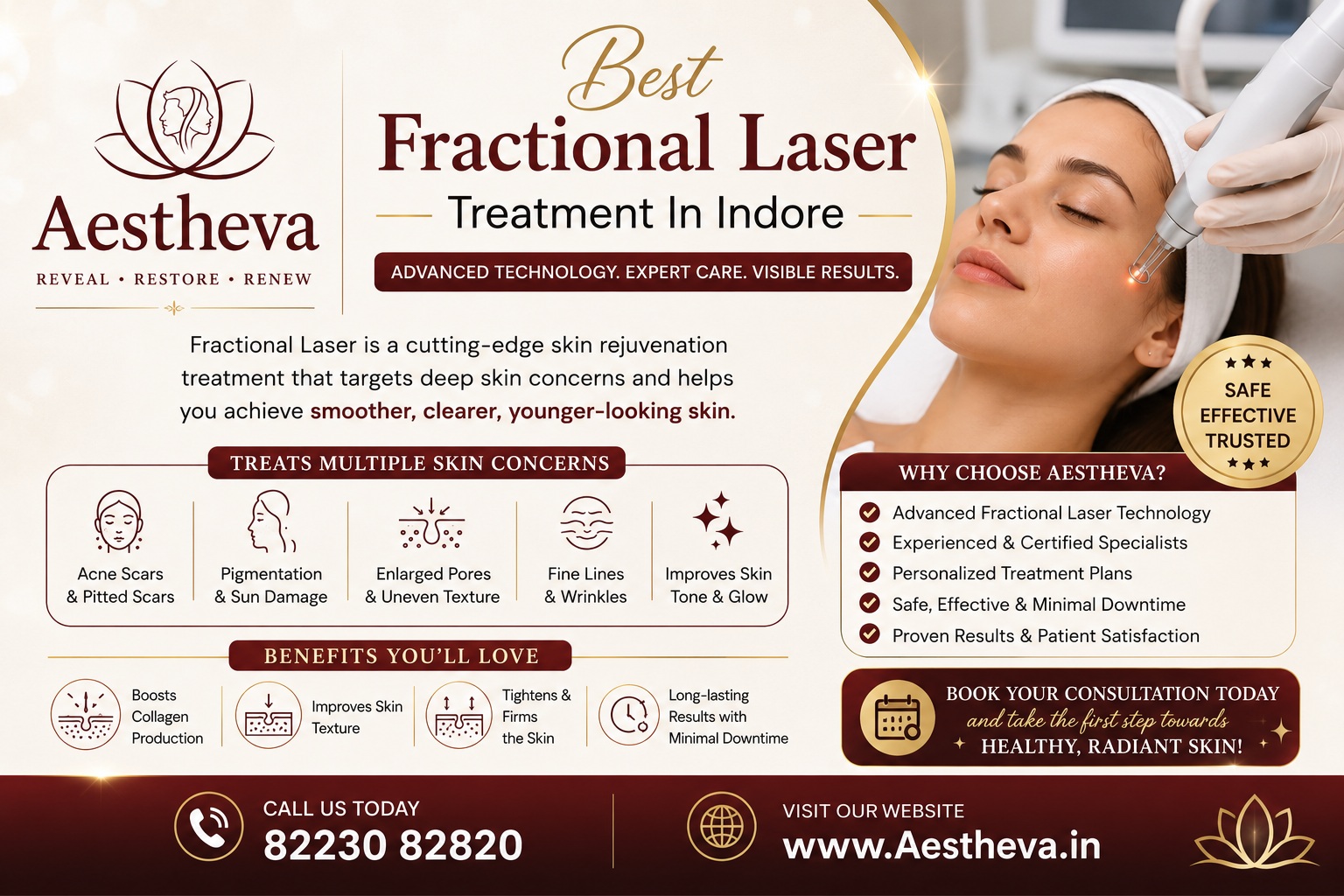 Best Fractional Laser Treatment In Indore 17824552379