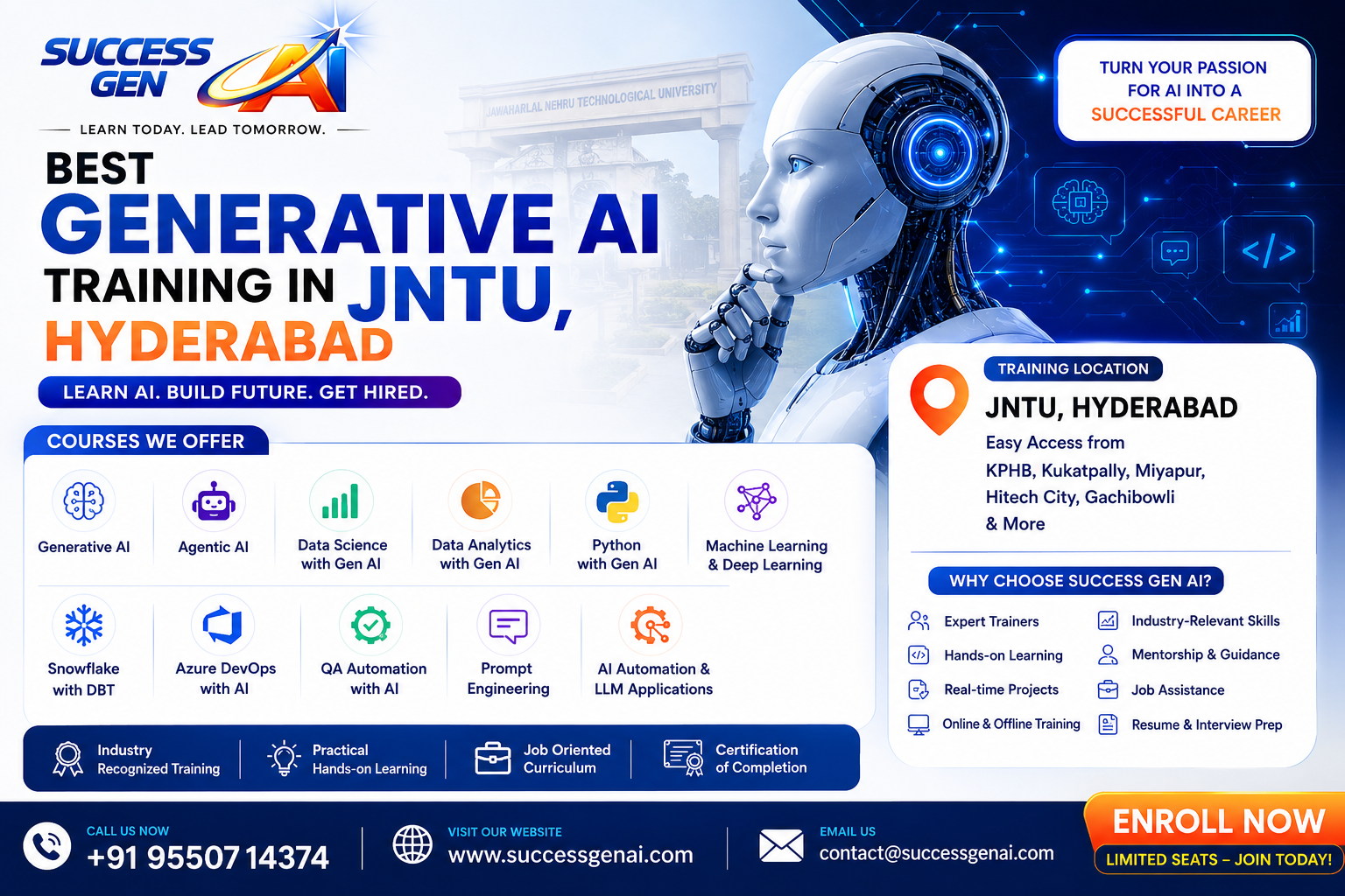 Best Generative Ai Training In Hyderabad   Success Genai 178360187410