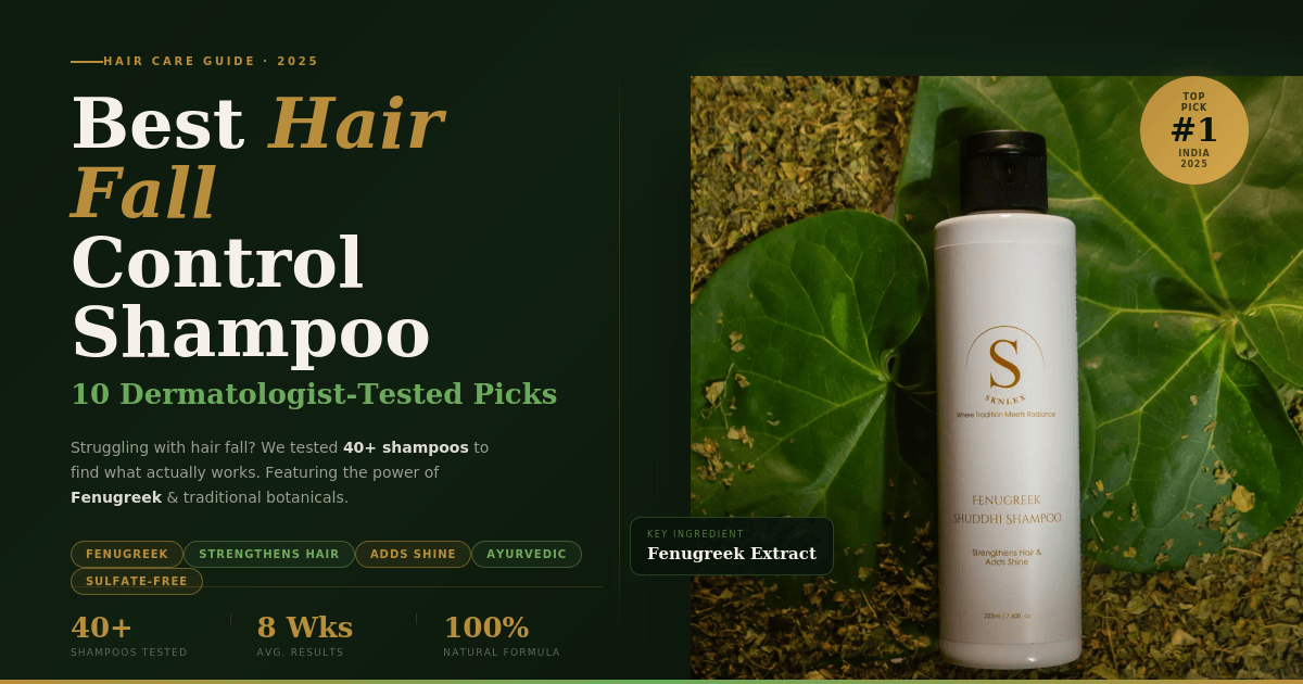 Best Hair Fall Control Shampoos Sknlex Fenugreek Shuddhi Shampoo 17804763076