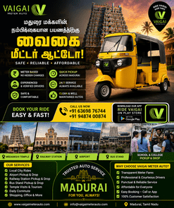 Best Madurai Meter Auto Online Booking For Local Rides 17877301681