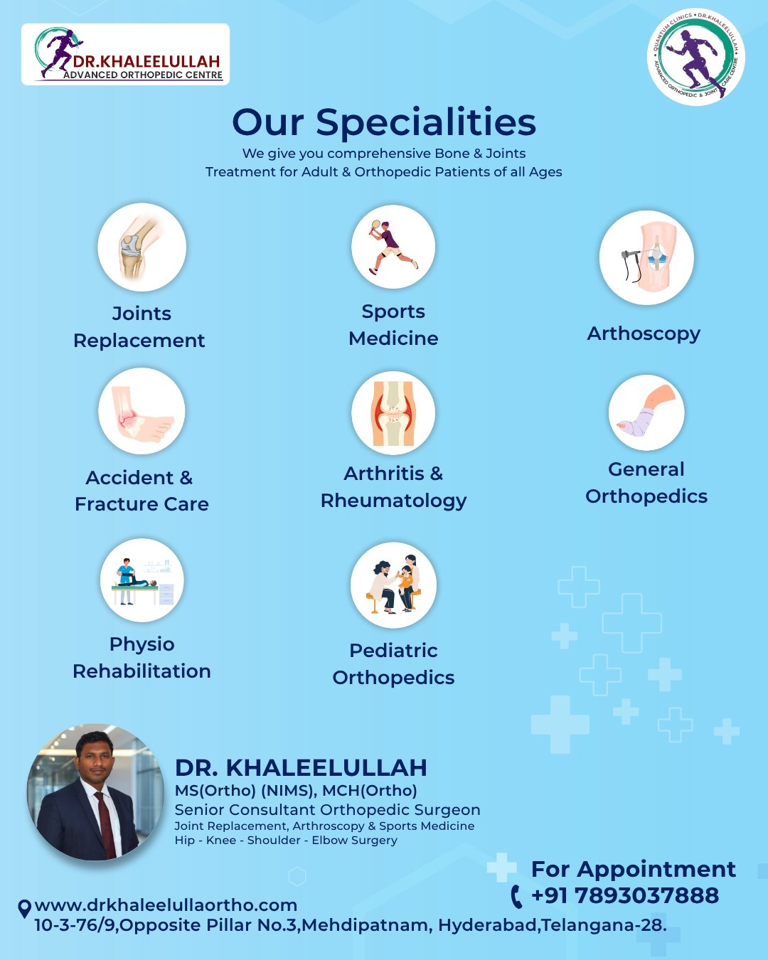 Best Orthopedic Doctor In Hyderabad Dr Khaleelulla 17538557826
