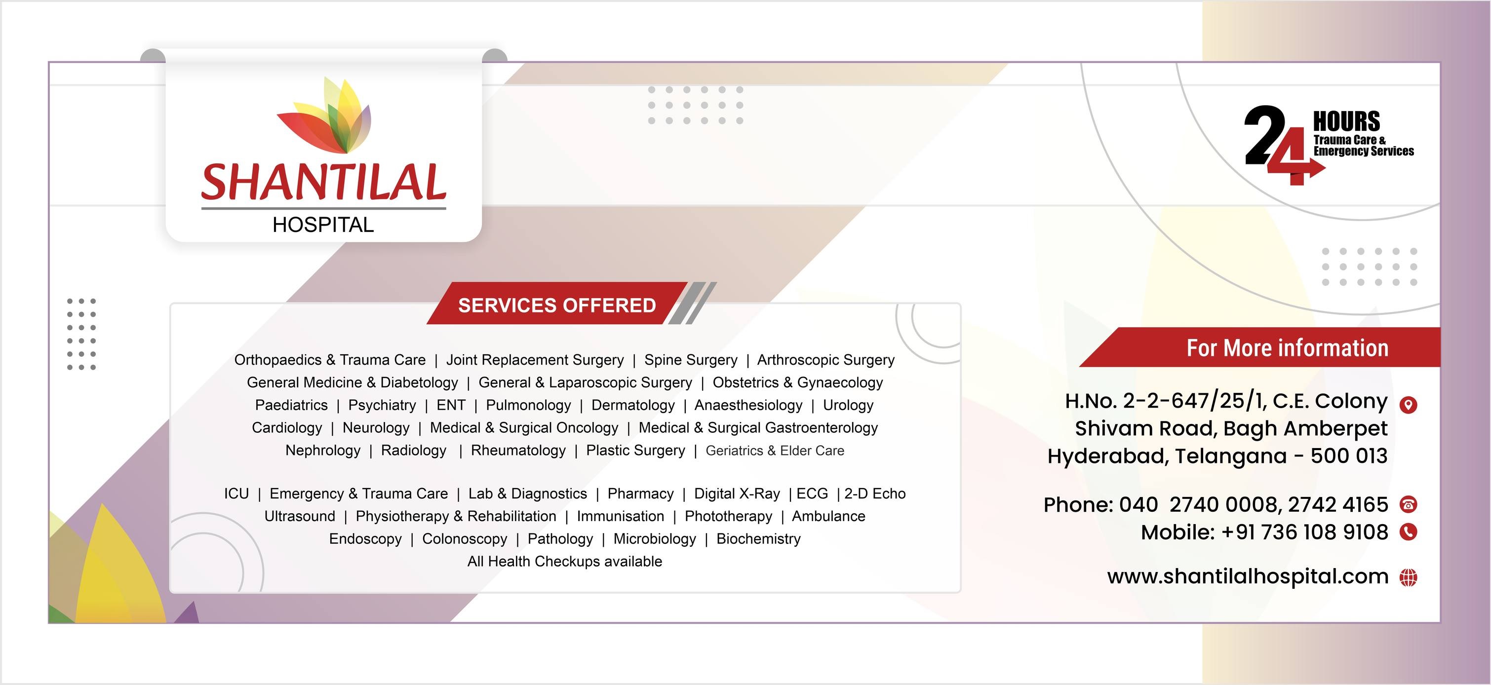 Best Orthopedic Hospital In Hyderabad Telangana Shantilal Hospital 17198155233