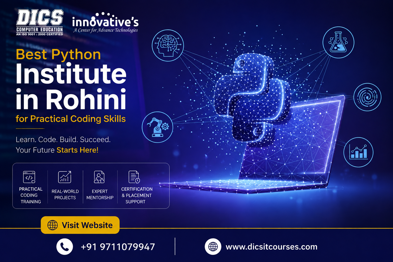 Best Python Institute In Rohini For Practical Coding Skills 17861798123