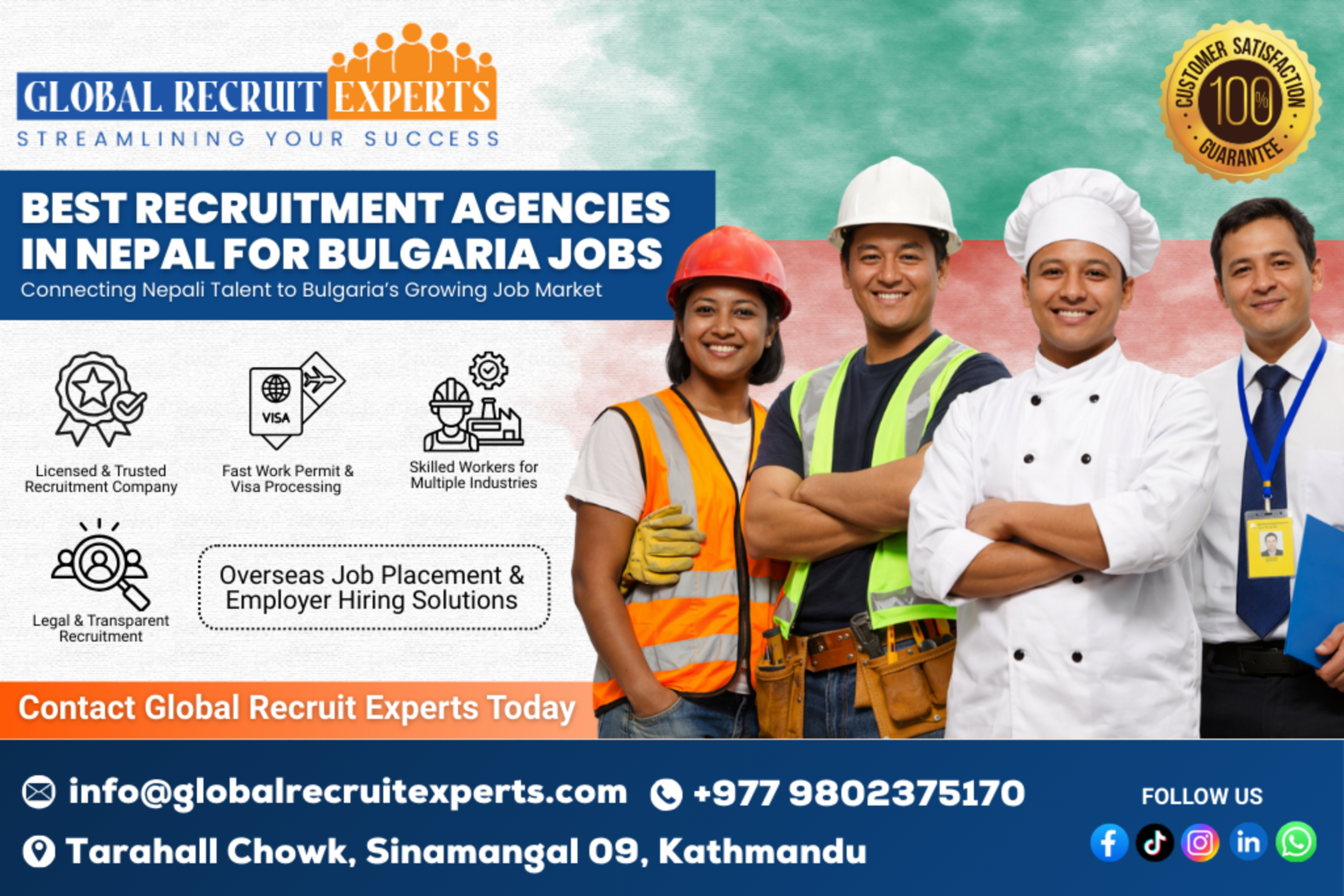 Best Recruitment Agency In Nepal For Bulgaria For Work Opportunities 17752136742