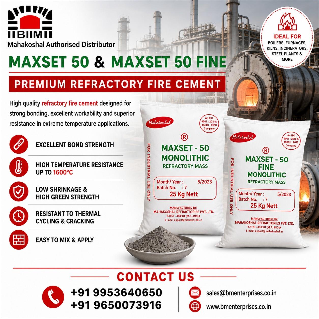 Best Refractory Mortar Maxset And Maxset Fine In India 17805748819