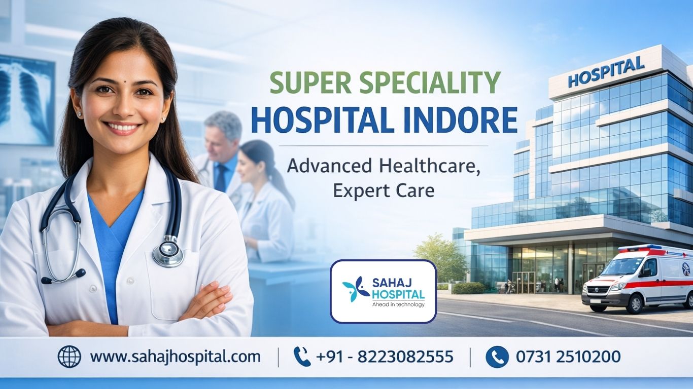 Best Super Speciality Hospital Indore   Sahaj Hospital 17737230796
