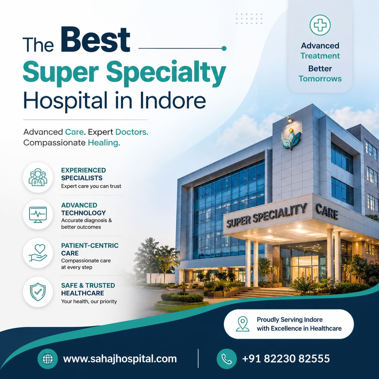 Best Super Specialty Hospital In Indore Sahaj Hospital 17853925969