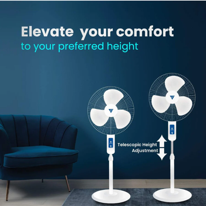 Bldc Pedestal Fan With Remote For Smart Cooling 17757422186