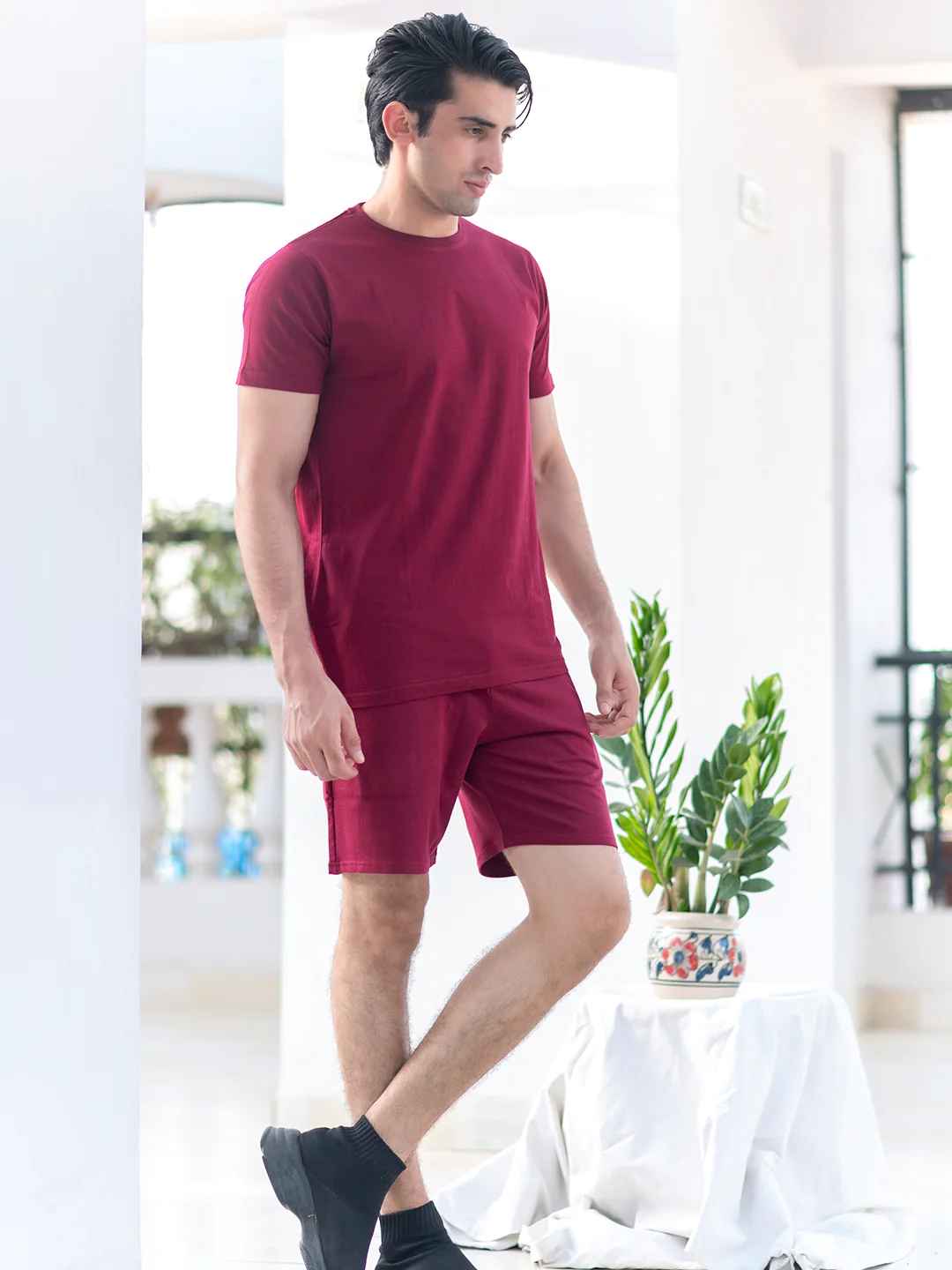 Buy Burgundy Co Ord Sets For Men Online 16843931416