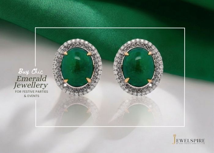 Buy Chic Emerald Jewellery For Festive Parties And Events 17812657198