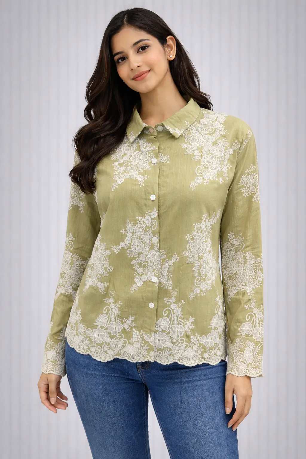 Buy Embroidered Shirts For Women Online In India 17816878879