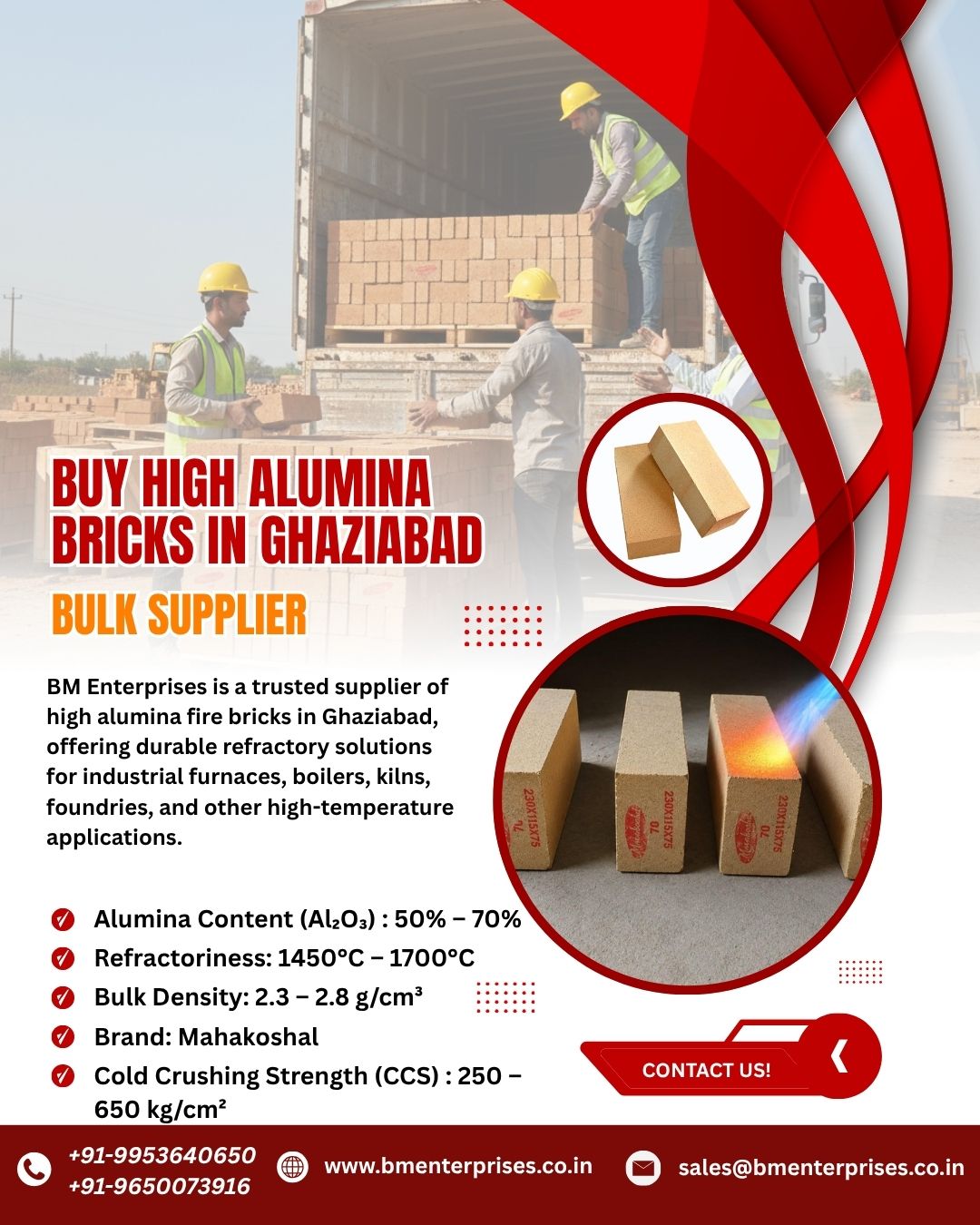 Buy High Alumina Bricks In Ghaziabad Bulk Supplier 17870451465