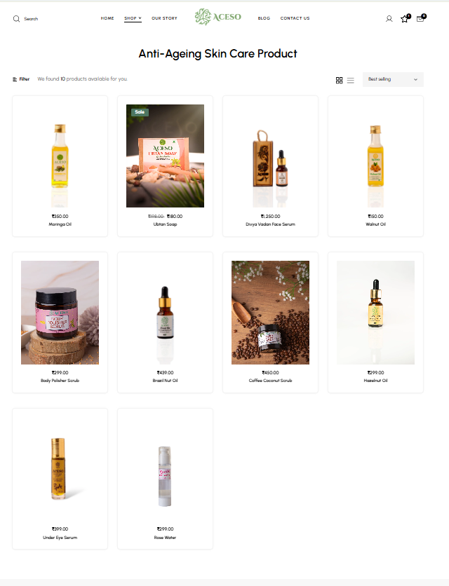 Buy Natural Anti Ageing Skin Care Products 17690820109