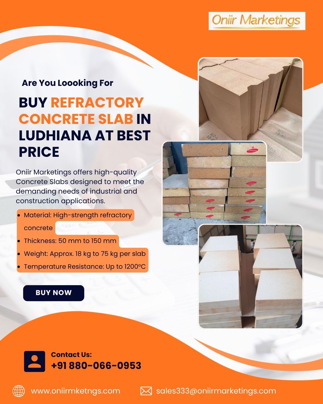 Buy Refractory Concrete Slab In Ludhiana At Best Price 17743556683