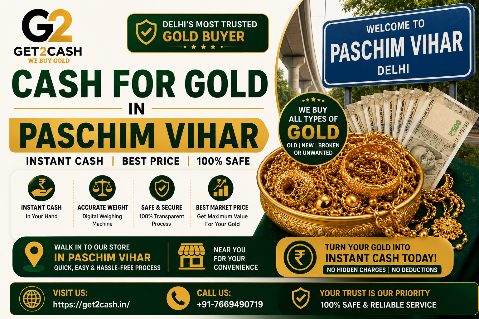 Cash For Gold In Paschim Vihar 17816387684