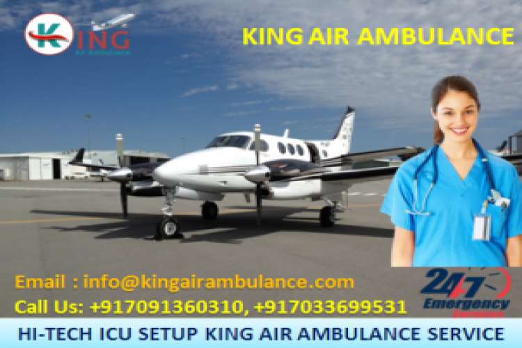 Choose King Air Ambulance From Kolkata With Medical Equipment 1290106
