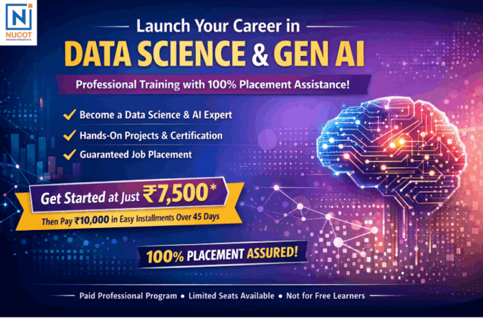 Data Science And Gen Ai Training In Bangalore Nucot 17863624684