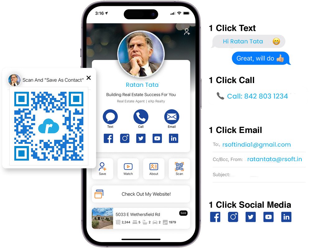 Digital Business Visiting Cards Create Customize Share With Rcards 17497256682