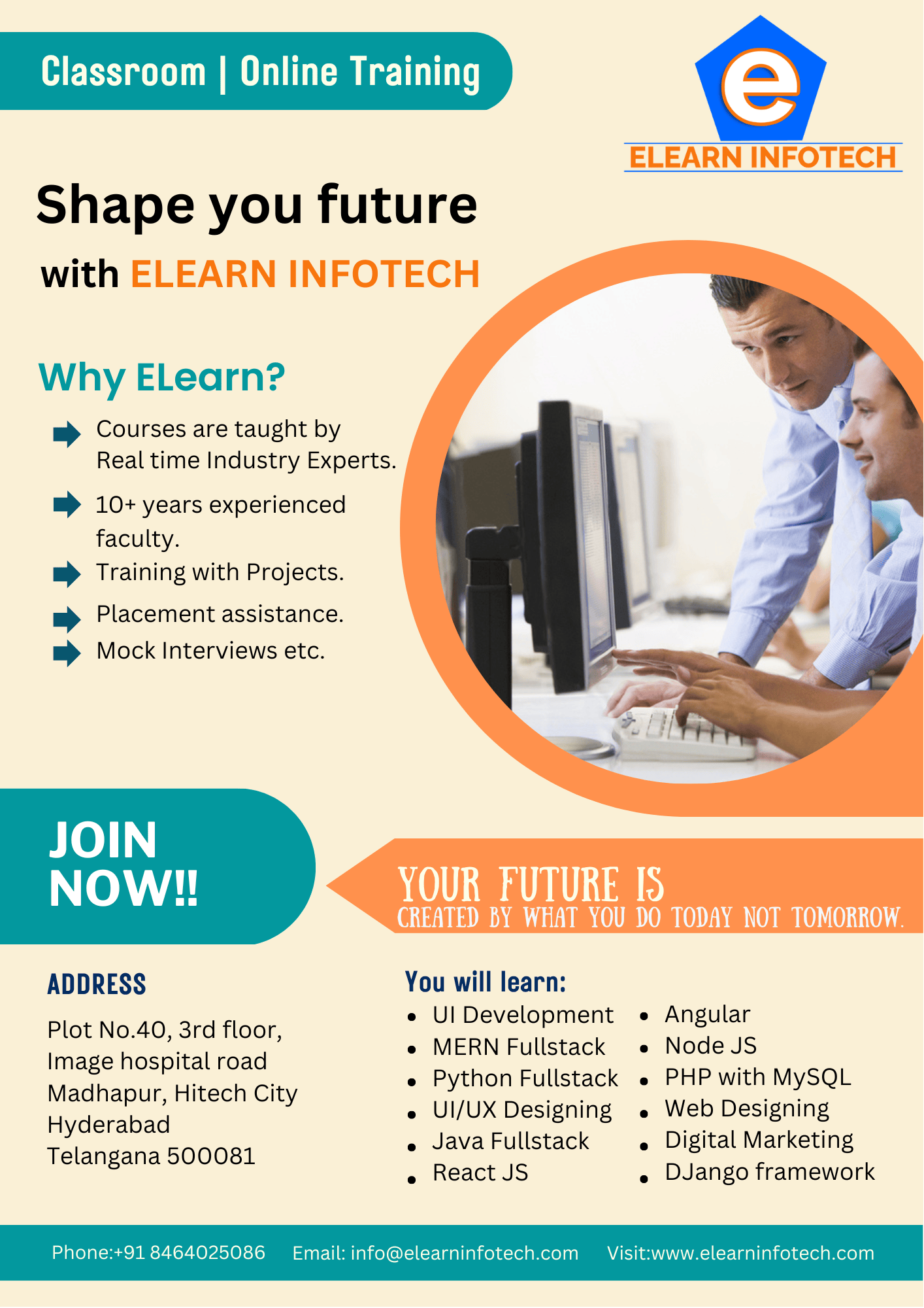 Elearn Infotech Best Software Training Institute In Hyderabad 16917349850