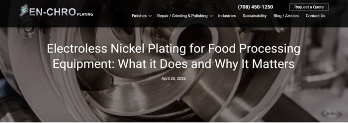 Electroless Nickel Plating For Food Processing 17781756188