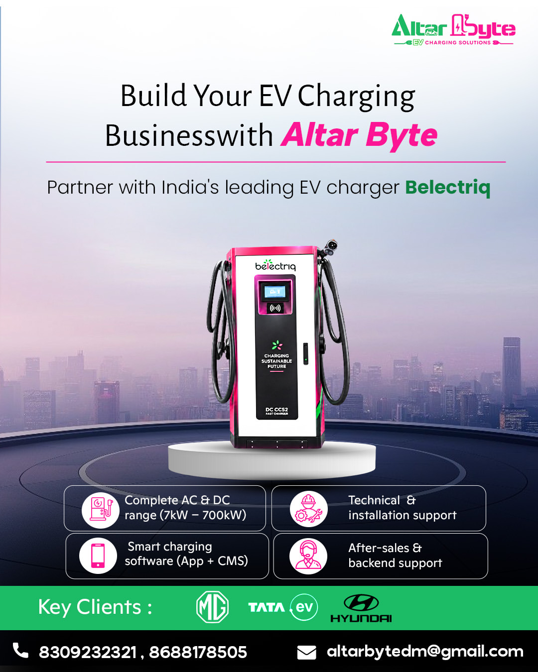 Ev Charger Installation Services In Hyderabad Altarbyte 17873105427