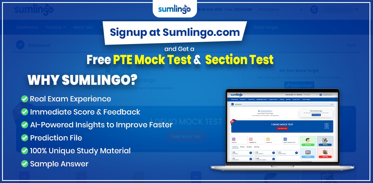 Free Pte Mock Test Boost Your Preparation With Sumlingo 17464578318