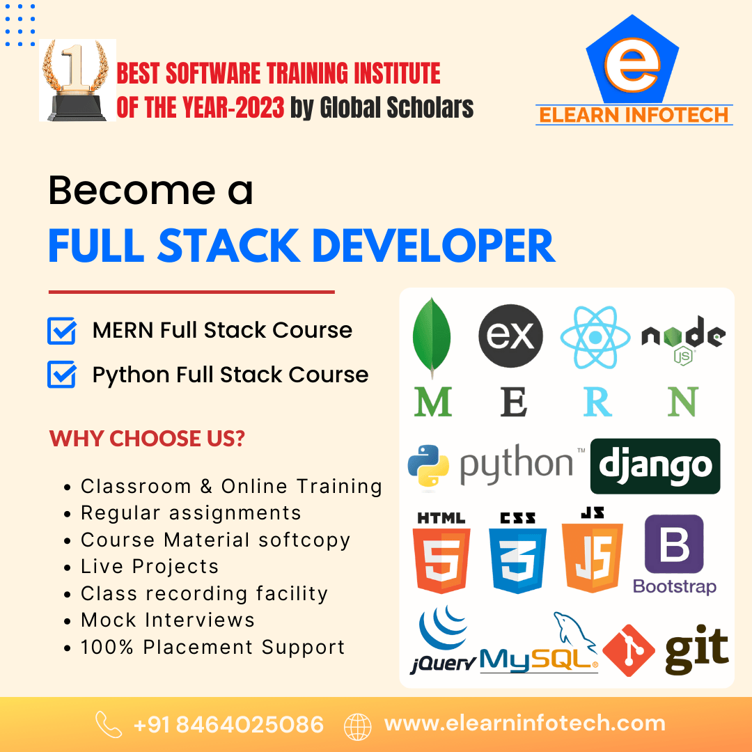 Full Stack Web Development Training In Hyderabad 16919919862