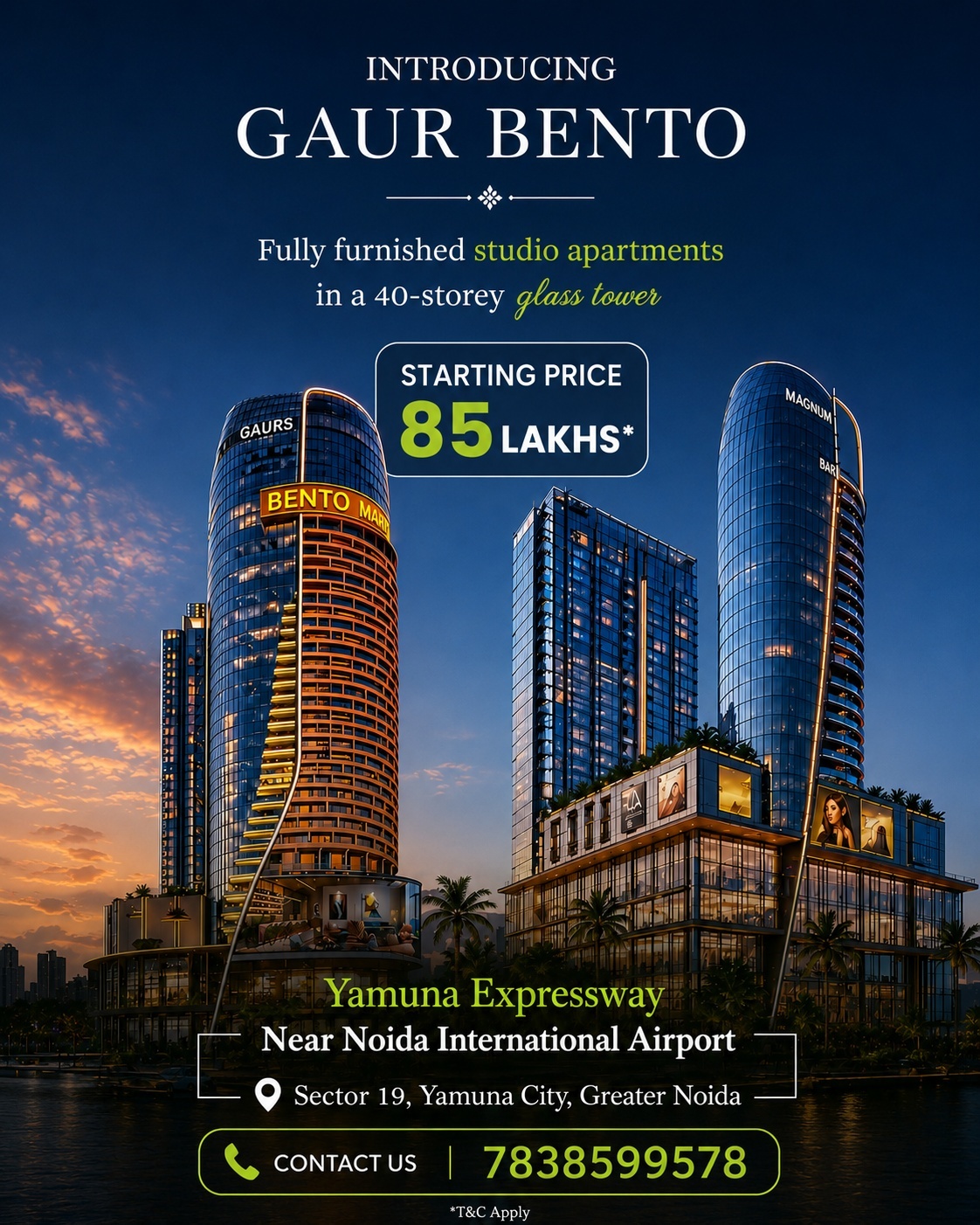 Gaur Bento Yamuna Expressway Greater Noida 17786723799