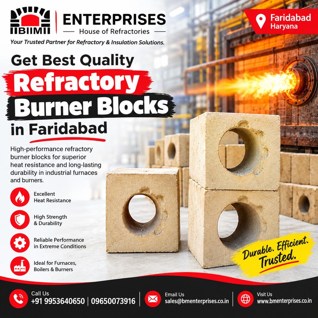 Get Best Quality Refractory Burner Blocks In Faridabad 17907683083