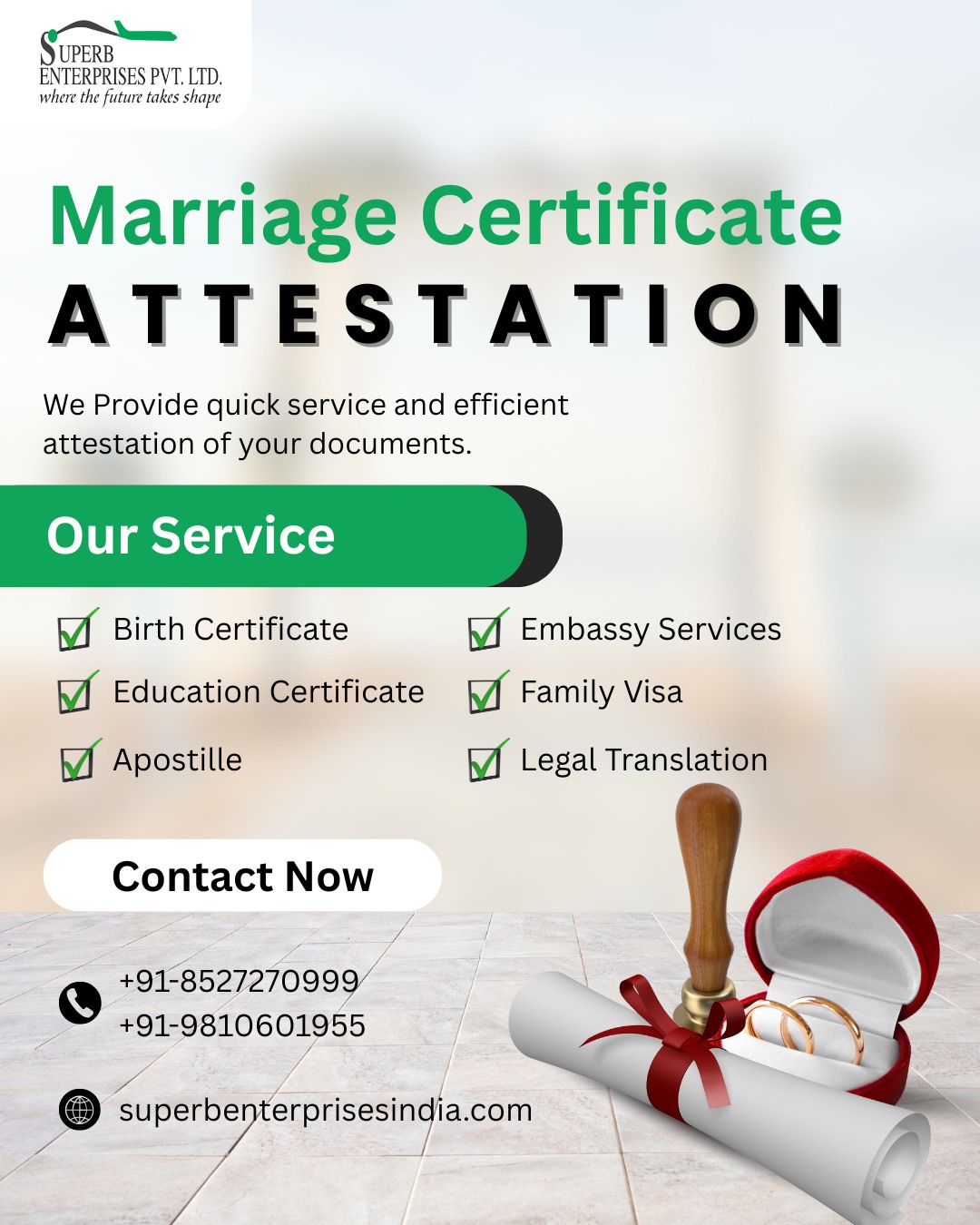 Get Your Marriage Certificate Attested Hassle Free In Delhi 17611306016