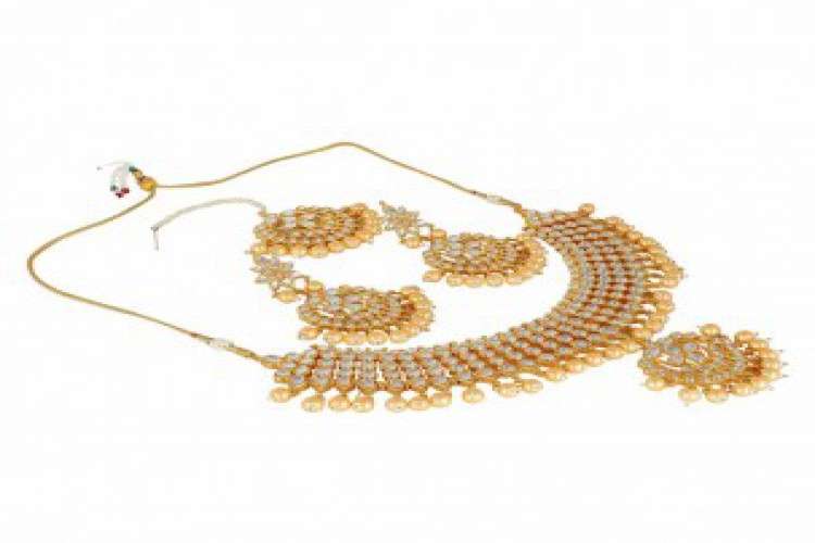 Gold Plated Necklace Set With Price 8211776