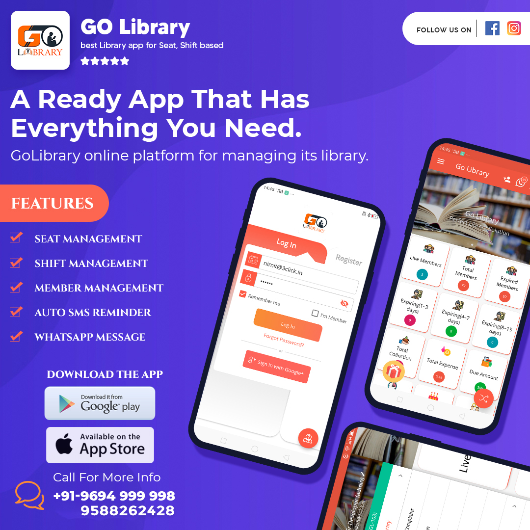 Golibrary Library Manager App Best Library Management Application 17763120214