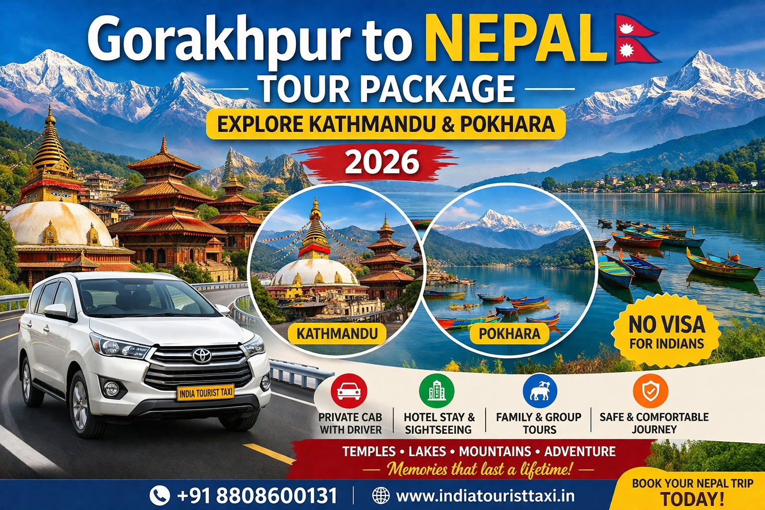 Gorakhpur To Nepal Tour Package Explore Kathmandu And Pokhara 17764129266