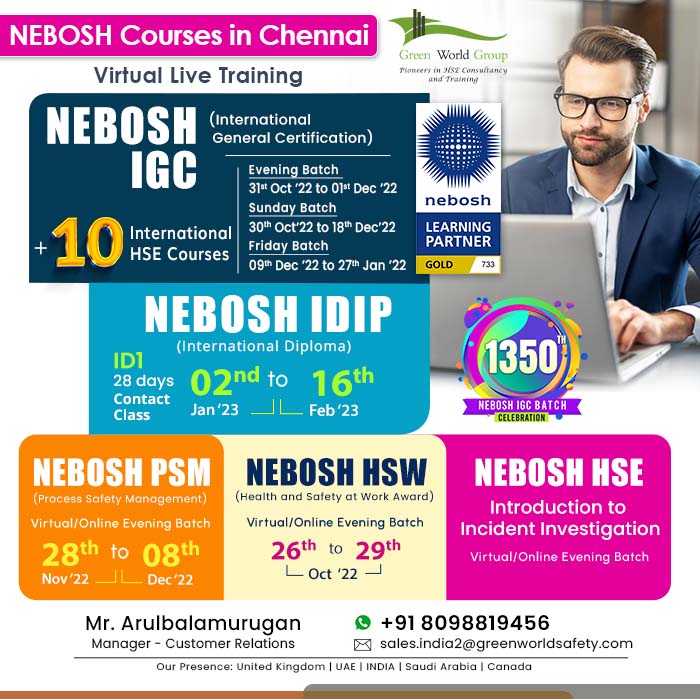 Great Deals On Nebosh Courses In Chennai 166678767110