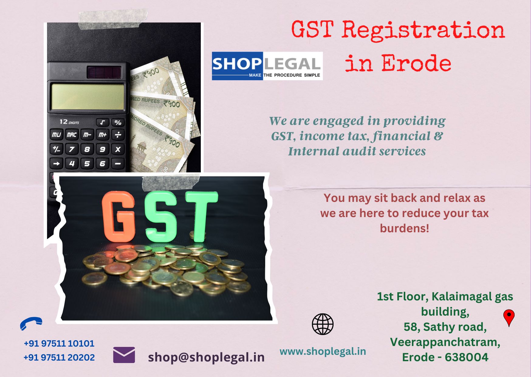 Gst Registration In Erode By Online Gst Filing At Shoplegal 16710137832