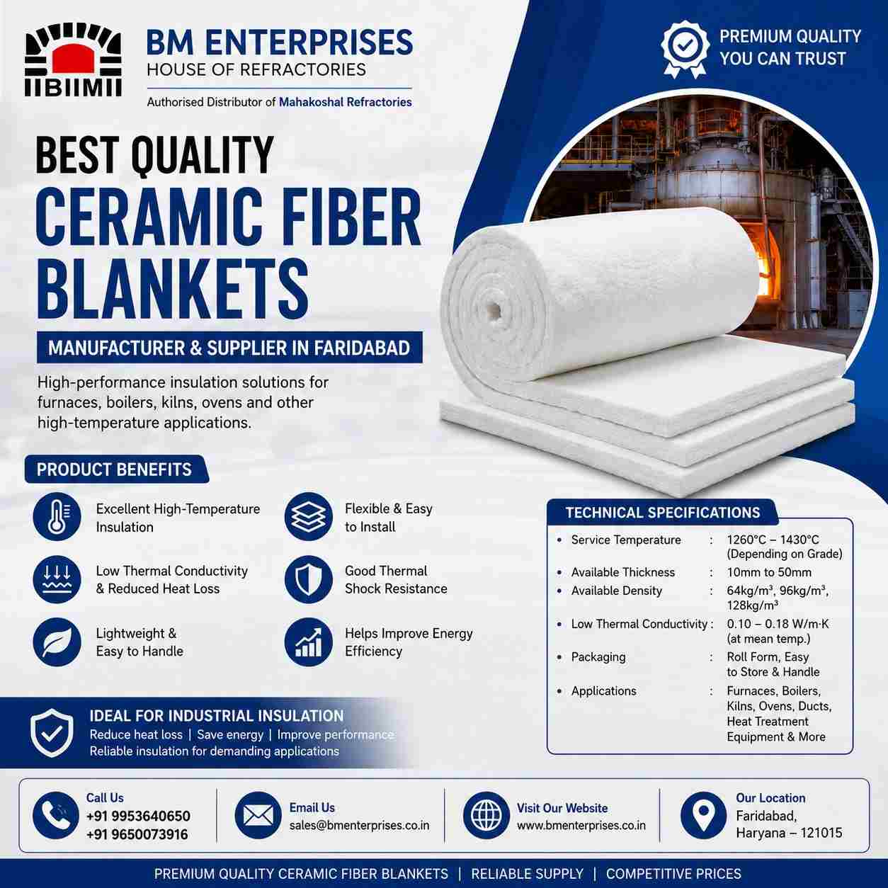 High Performance Ceramic Fiber Insulation Blankets For Sale 17889487731