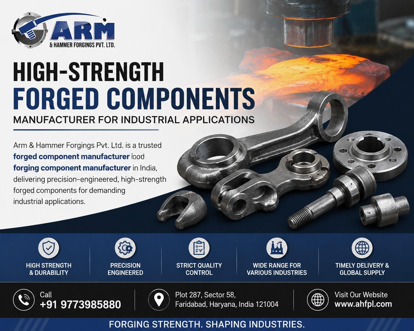 High Strength Forged Components Manufacturer For Industries 177995183810