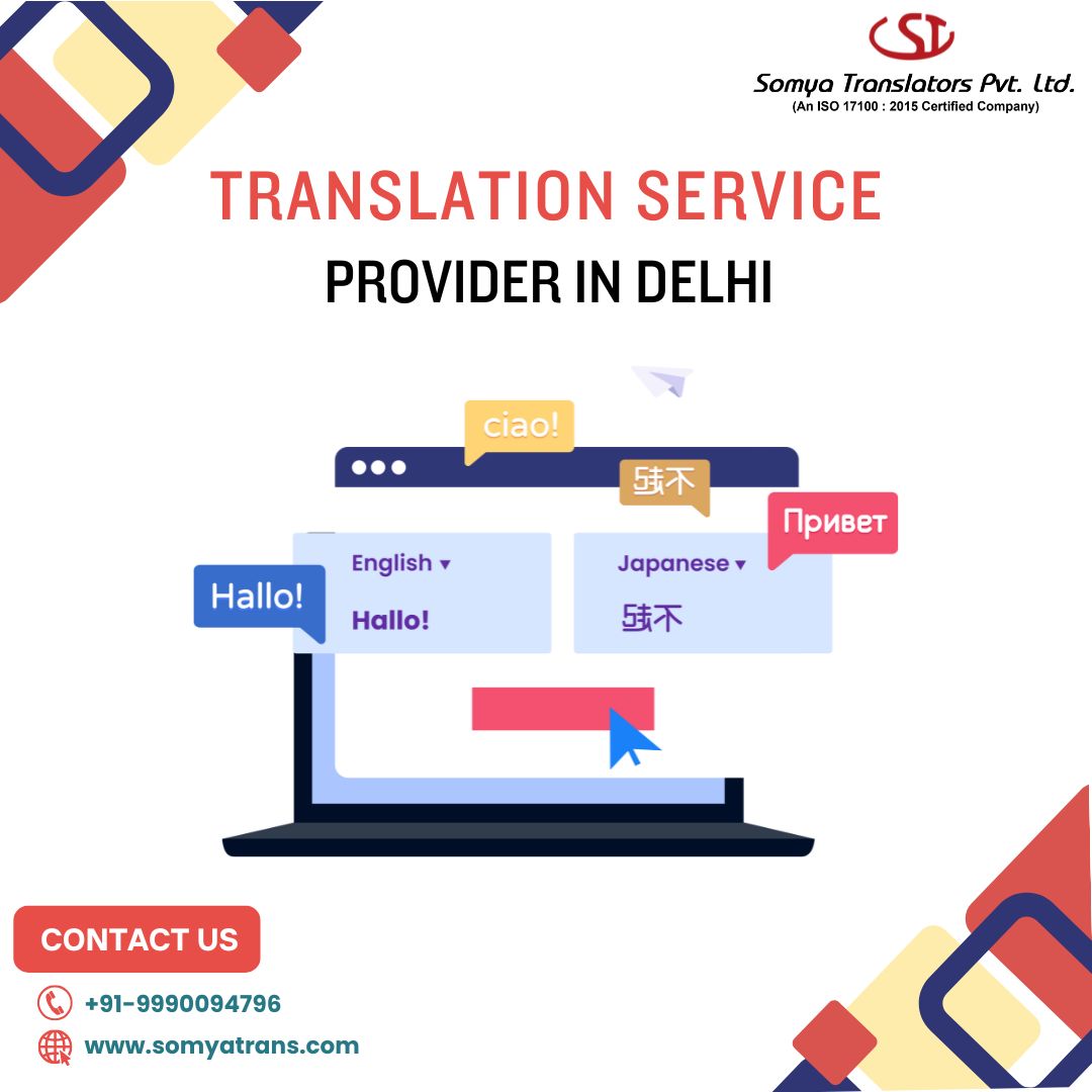 Hire Best Translation Service Provider In Delhi 17504914202
