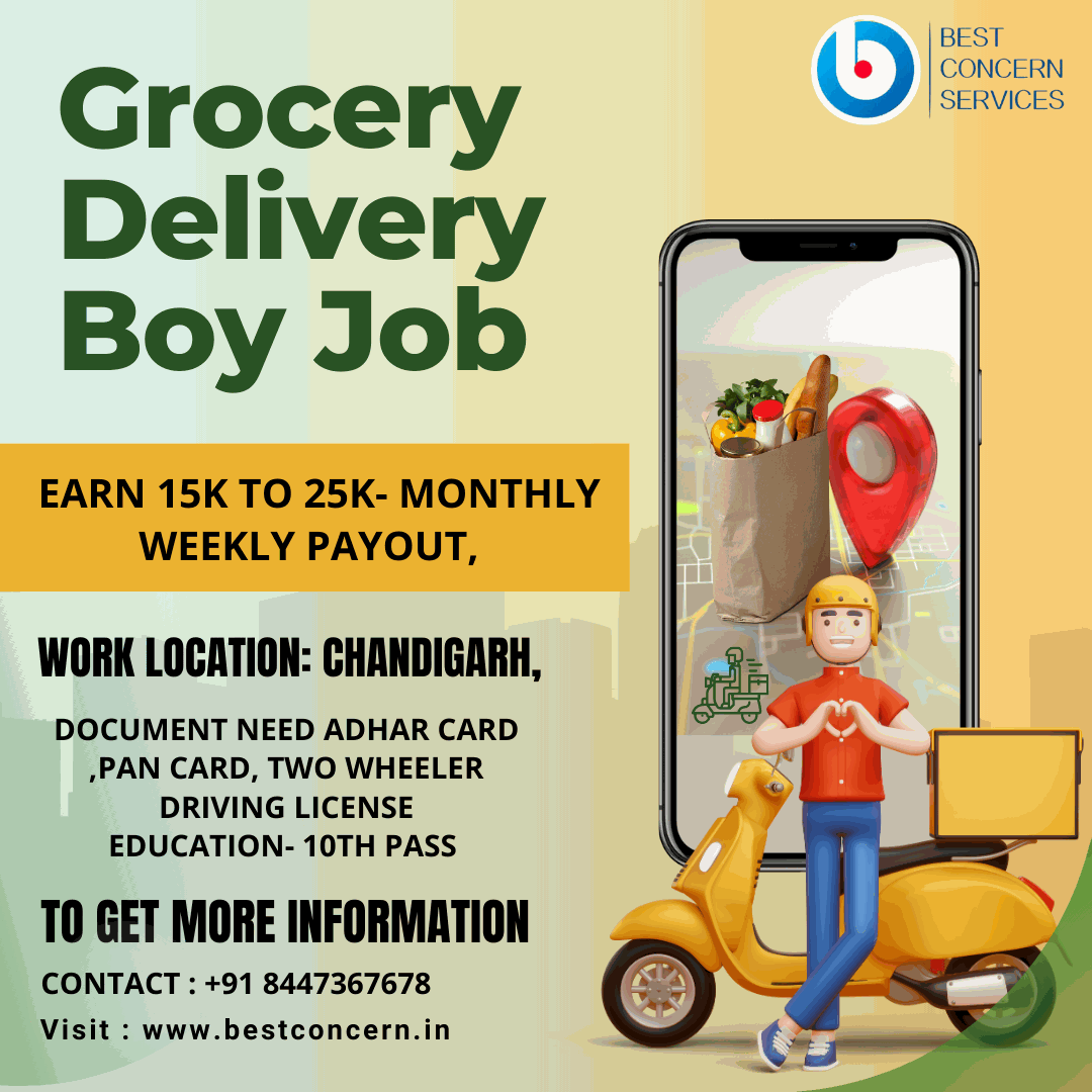 Job Requirement For Delivery Boy Grocery Delivery In Chandigarh 16817154556