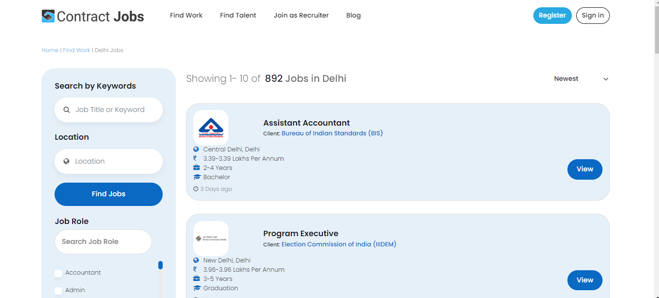 Jobs In Delhi Contract Jobs 16755114473