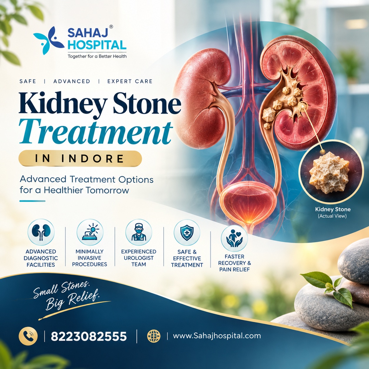 Kidney Stone Treatment In Indore   Sahaj Hospital 17930092670